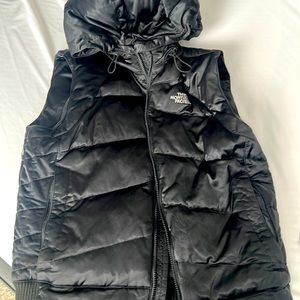 Dark grey Northface puff vest